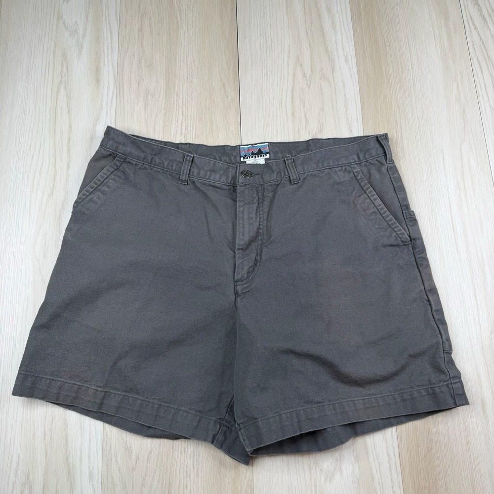 Vintage Patagonia The Original Stand Up Shorts Gray Men's Size 40 Pockets